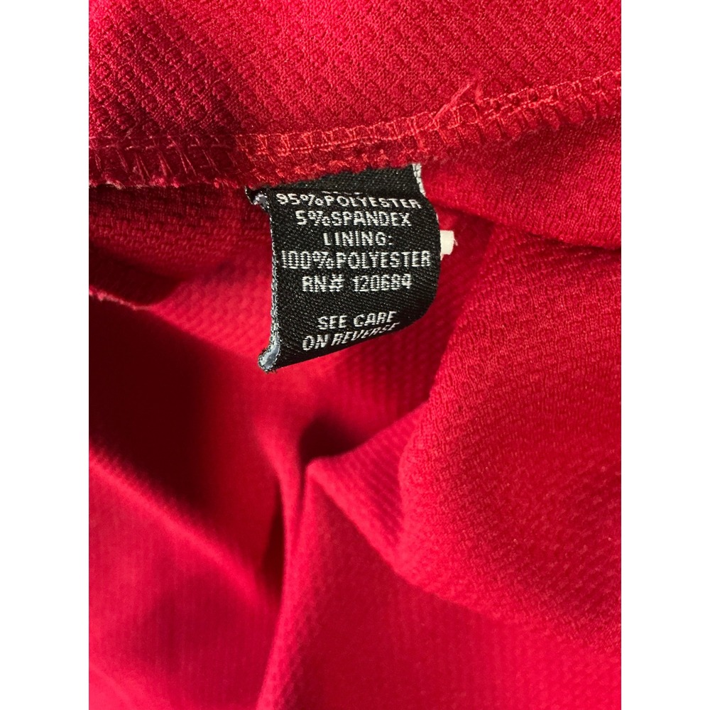 Torrid Red Textured Pique V-Neck Skater Dress Plus Size 3 Sleeveless Fit & Flare - Picture 7 of 8